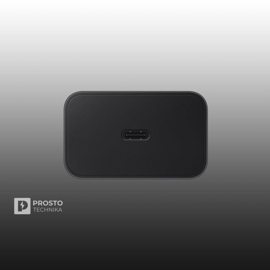 Сетевое зарядное устройство Samsung 60 Вт (USB-C) черное для Samsung S26 Ultra 